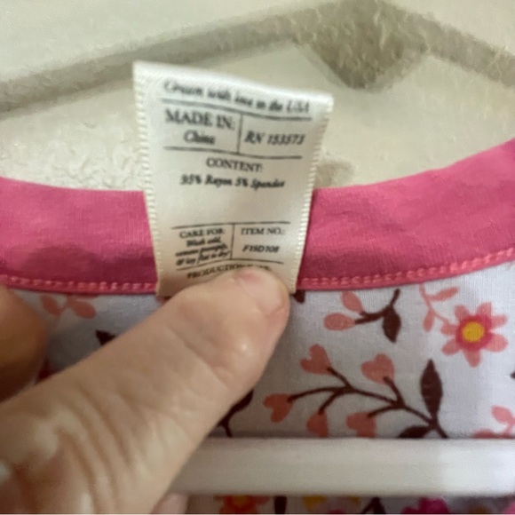 Wildflowers Clothing size 8 Sleeveless Playground Asymmetrical Dress Pink Floral - Picture 9 of 9